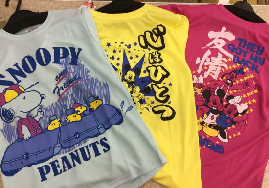 夏の部活にキャラクタードライTシャツ。