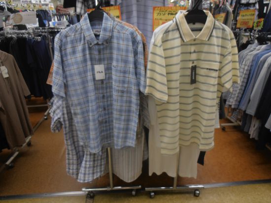 紳士半袖ポロシャツ・カジュアルシャツがお買得！