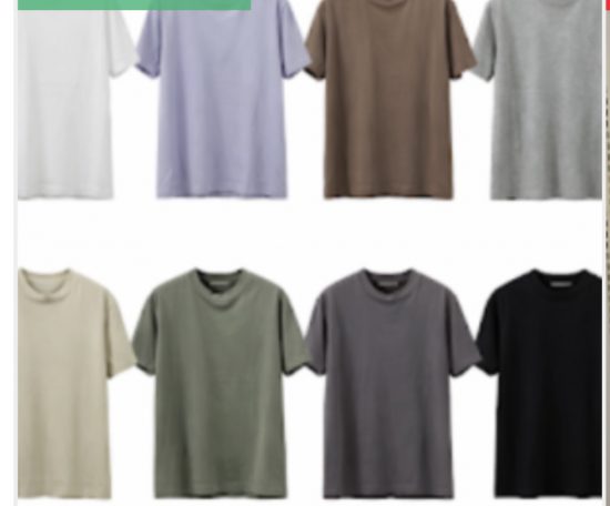 無地Tシャツで過ごす夏。