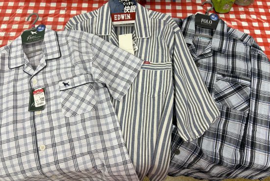 紳士用半袖パジャマいろいろ入荷！