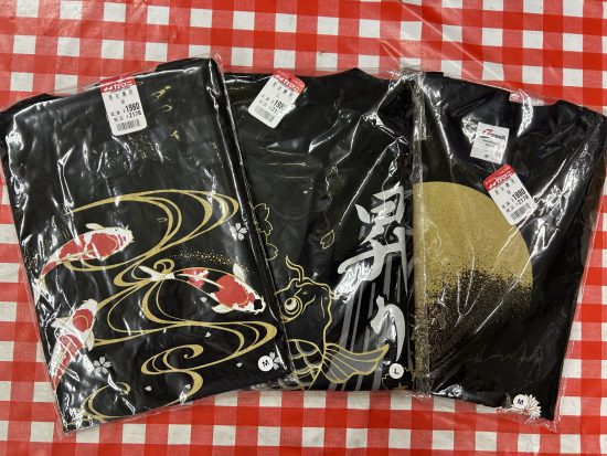 お祭りに！和柄Tシャツ各種。
